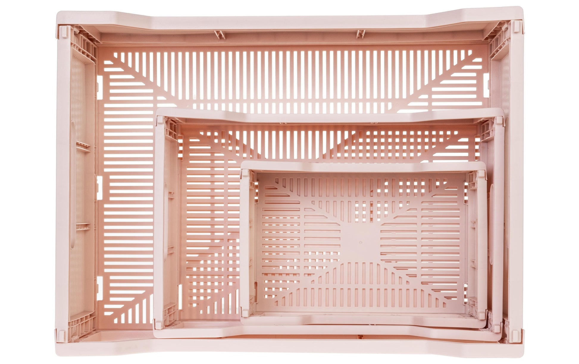 COCON Aufbewahrungsbox 2,97 l – Polypropylen (PP) – Rosa – 2-teiliges Set, mit Griff – 220 × 90 × 150 mm