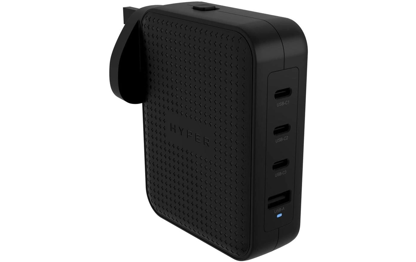 HYPER Netzteil – 140 W, 3× USB-C + 1× USB-A, PD, QC, PPS – für Gaming-Controller, Handy, Netbook u. a.