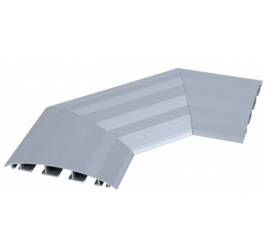 Bachmann Kabelkanal-Winkel 45° – 350 × 420 × 25 mm – Aluminium – Grau