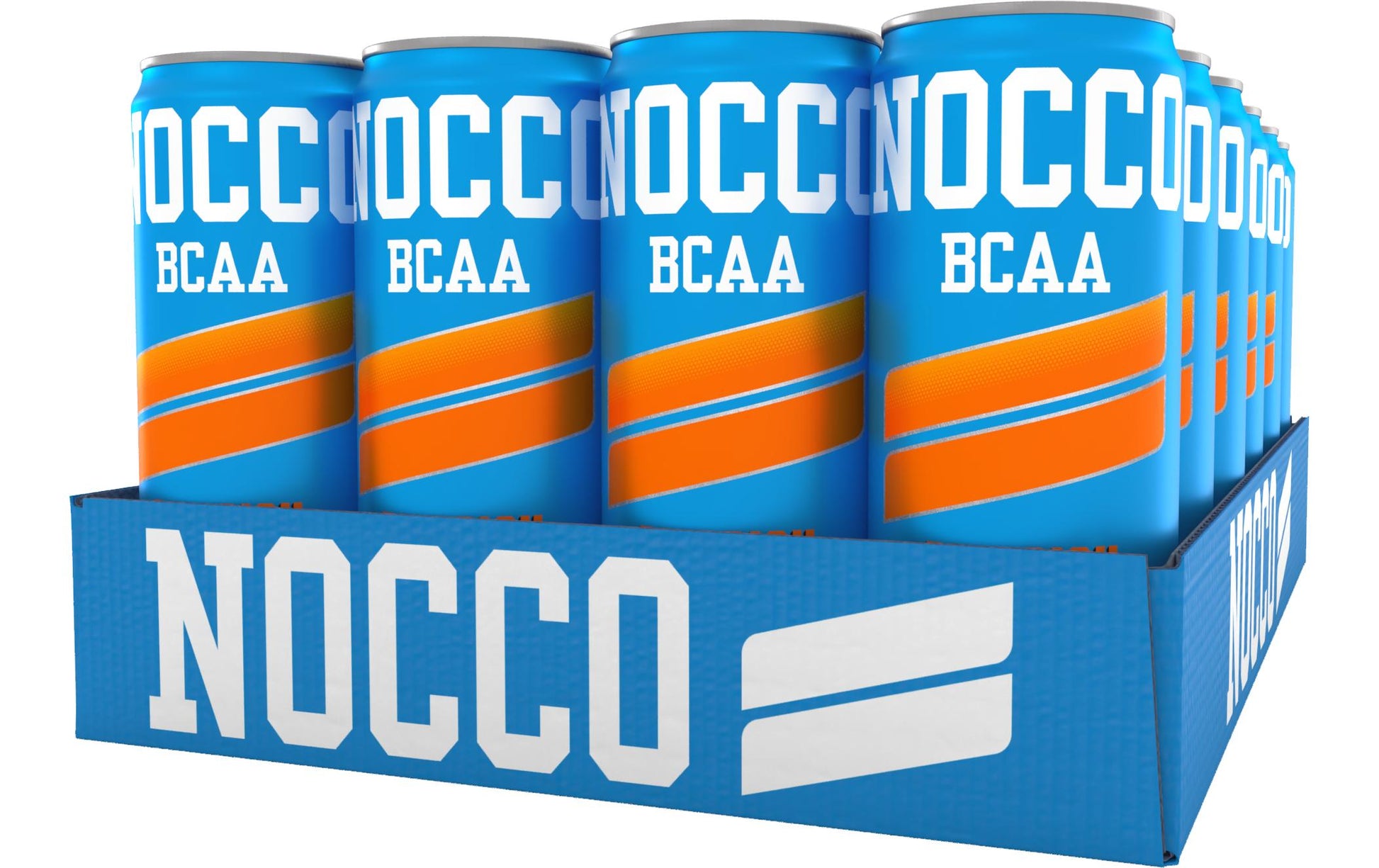 NOCCO Sportgetränk Pfirsich mit Koffein – 24 × 3,3 dl