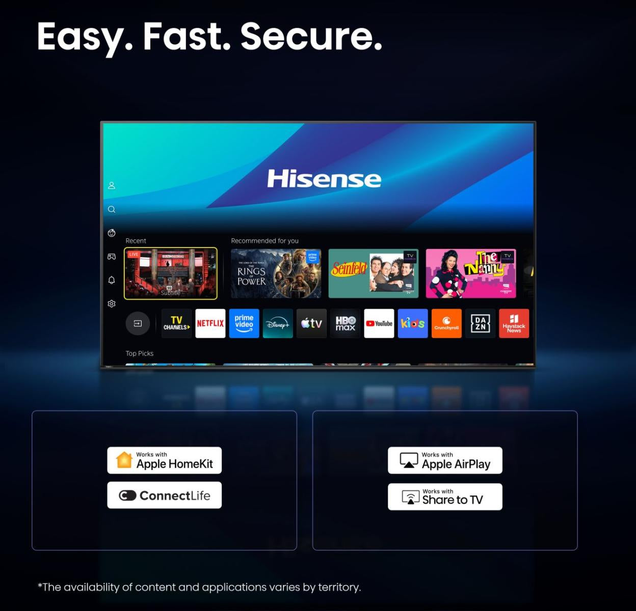 Hisense A49S 40A49S – 40" TV – FHD – LCD – VIDAA – 60 Hz – HLG