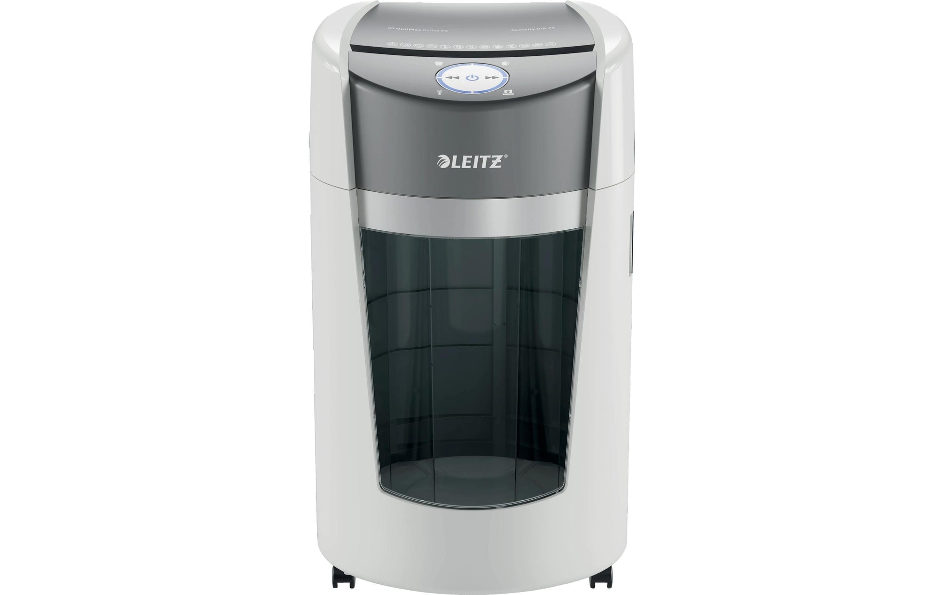 Leitz bürogeräte Leitz IQ OptiMax Office – Aktenvernichter, DIN P-5, Mikroschnitt 2 × 15 mm, 10 Blatt, 35 l, mit Autofeed