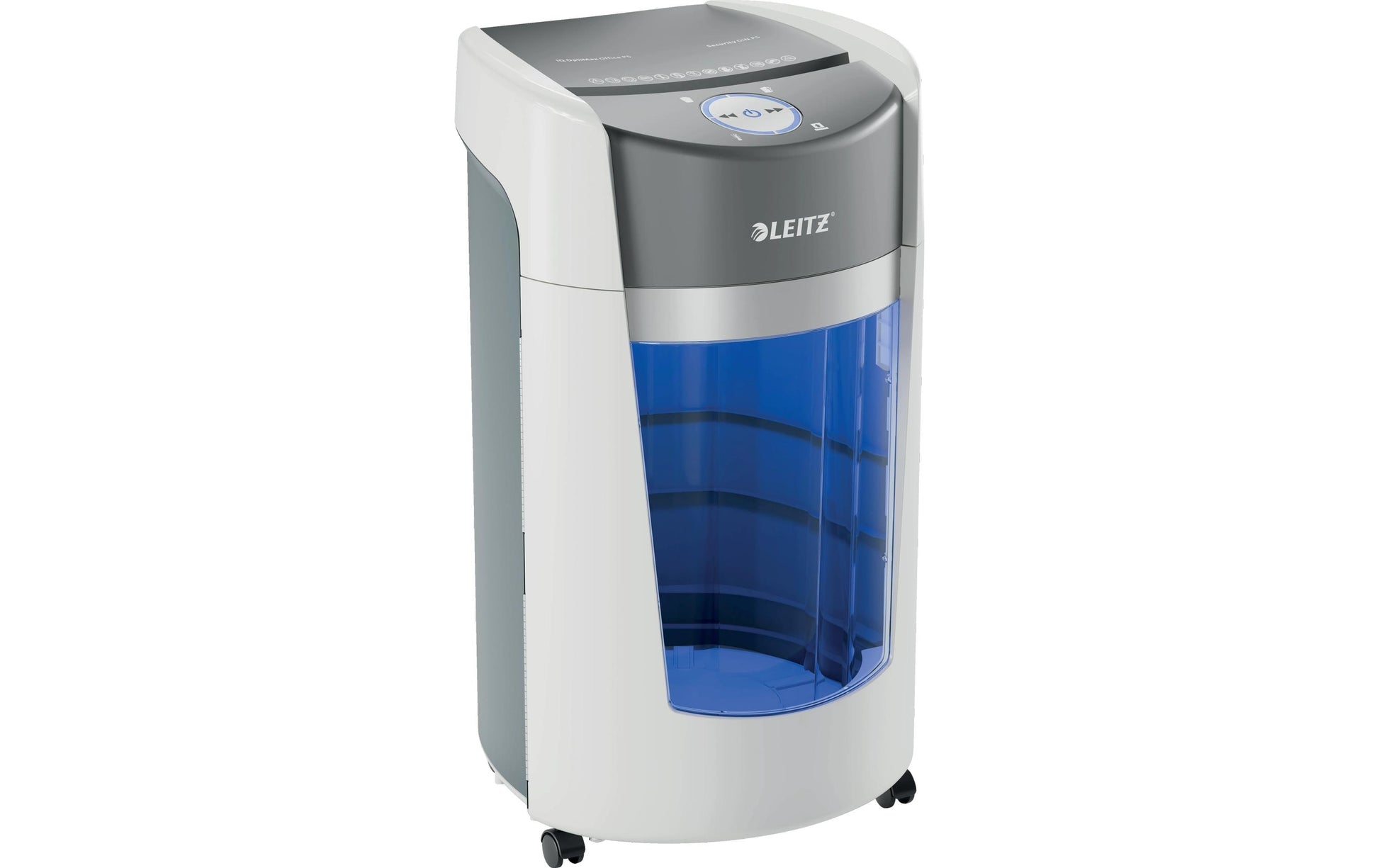 Leitz bürogeräte Leitz IQ OptiMax Office – Aktenvernichter, DIN P-5, Mikroschnitt 2 × 15 mm, 10 Blatt, 35 l, mit Autofeed