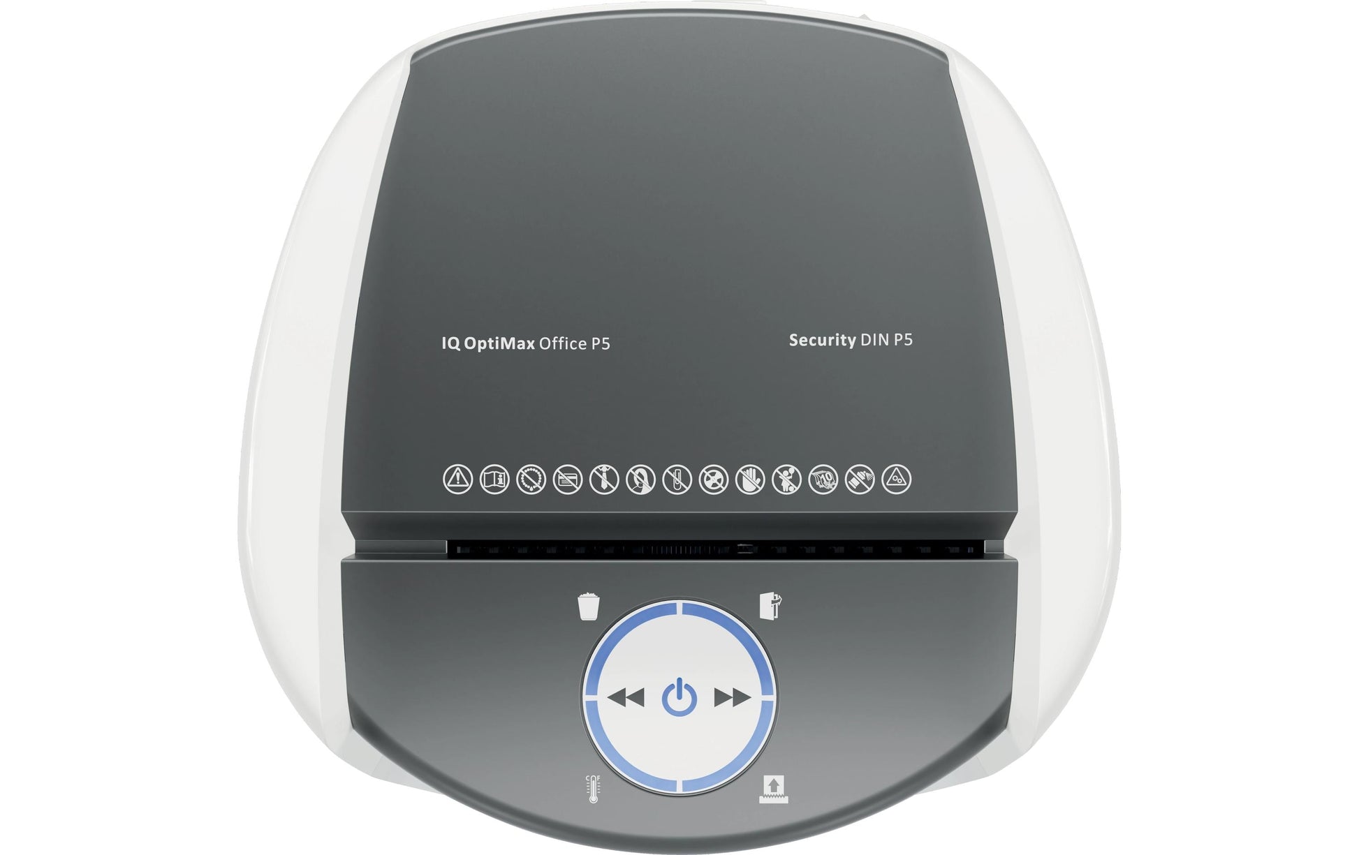 Leitz bürogeräte Leitz IQ OptiMax Office – Aktenvernichter, DIN P-5, Mikroschnitt 2 × 15 mm, 10 Blatt, 35 l, mit Autofeed