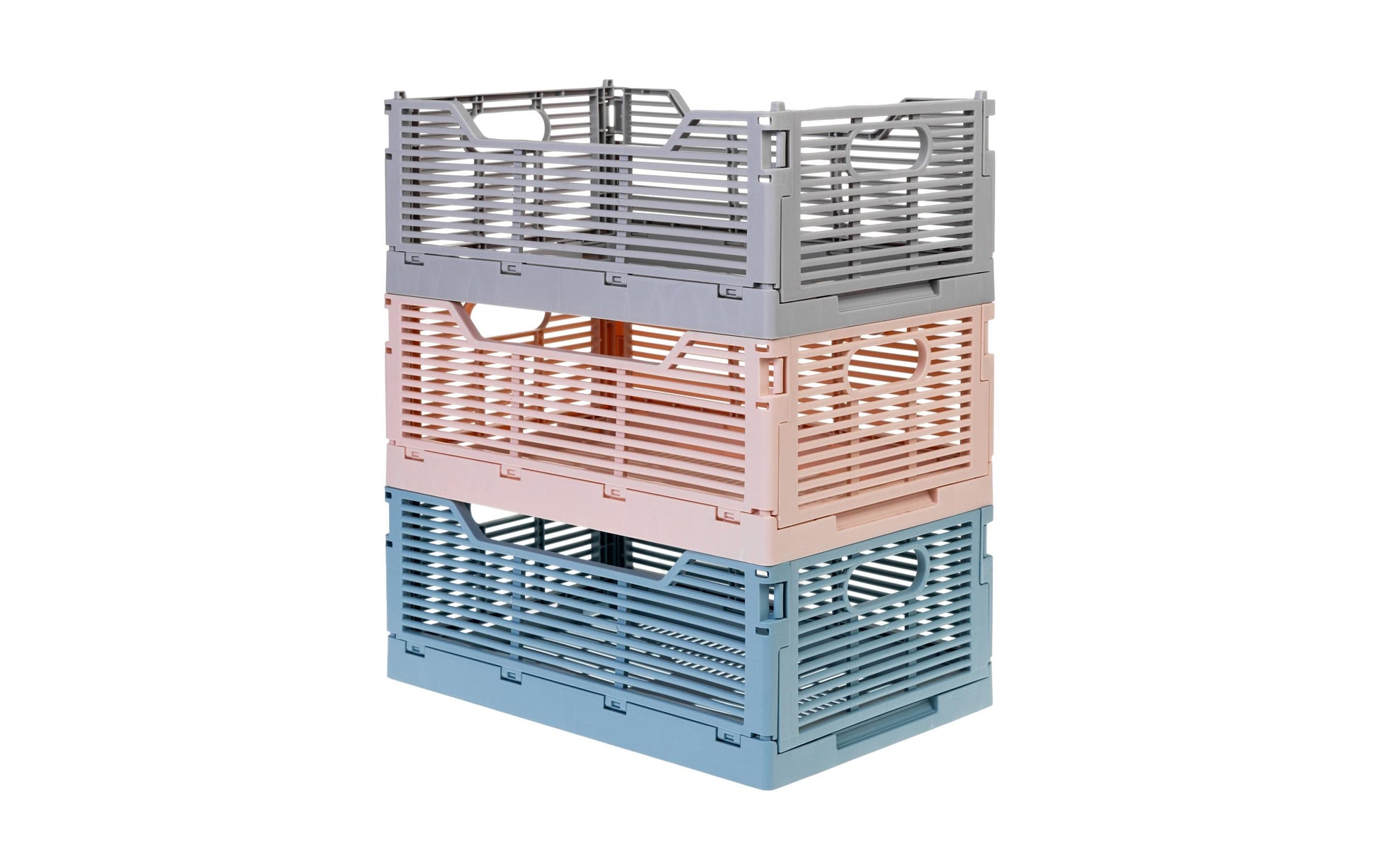 COCON Aufbewahrungsbox 18,6 l – mit Griff – Polypropylen – grau – 400 × 300 × 155 mm
