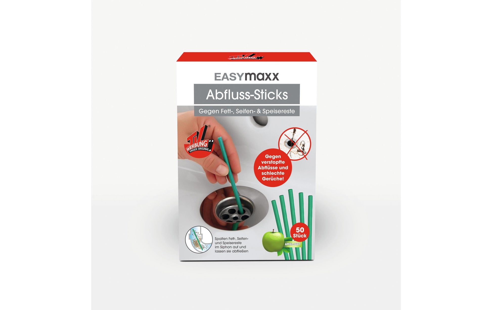 Easymaxx Abflussreiniger – Sticks – 50 Stk.