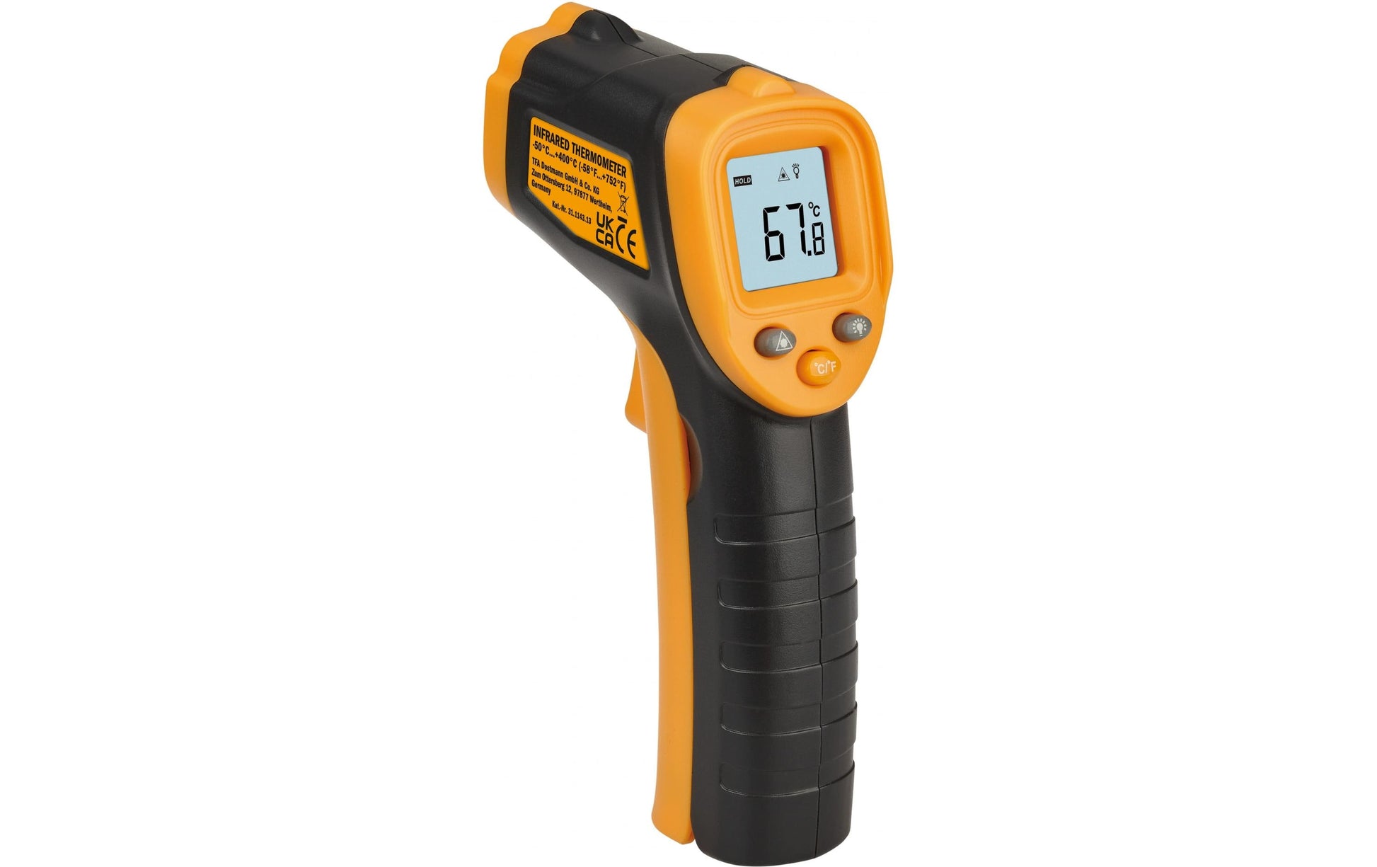 TFA-Dostmann RAY LIGHT 31.1143.13 Temperatursensor – −50,0–400,0 °C, Innen/Aussen
