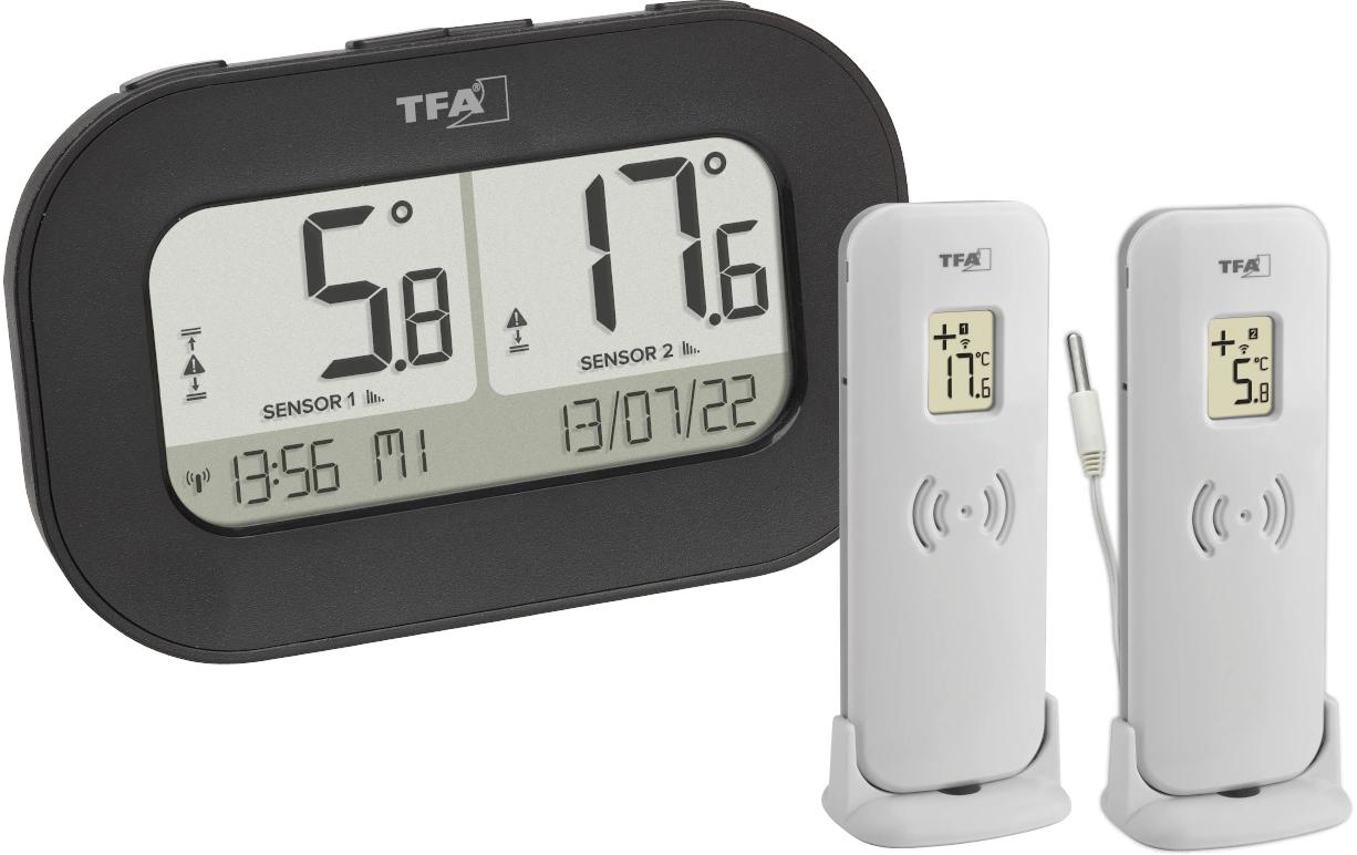 TFA-Dostmann DOUBLE-CHECK 30.3073.01 Temperatursensor – Kabellos, −40–60 °C, Aussen