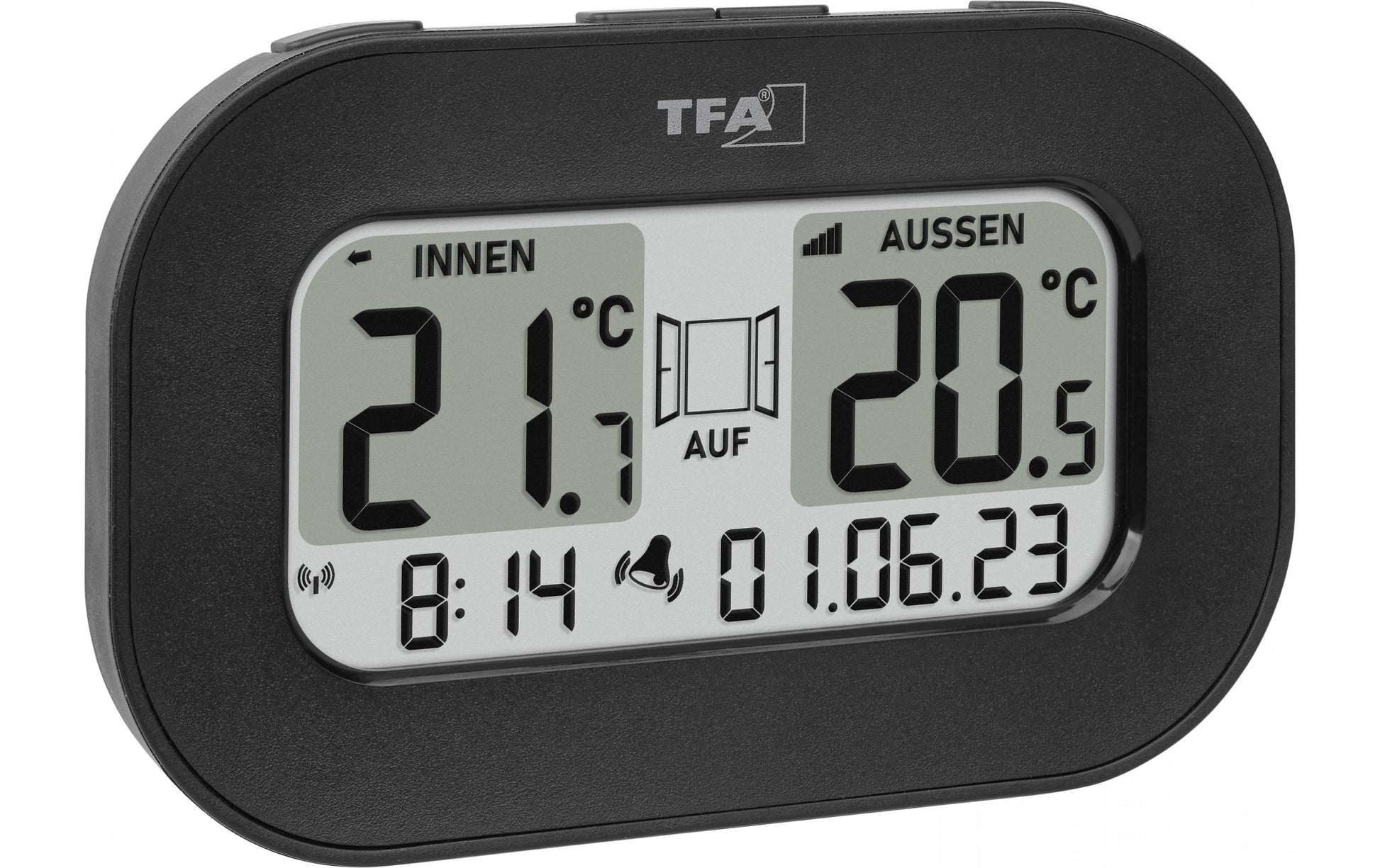 TFA-Dostmann TFA Dostmann 30.3046.01 – Funk-Thermometer, Digital, Innen/Aussen – Schwarz