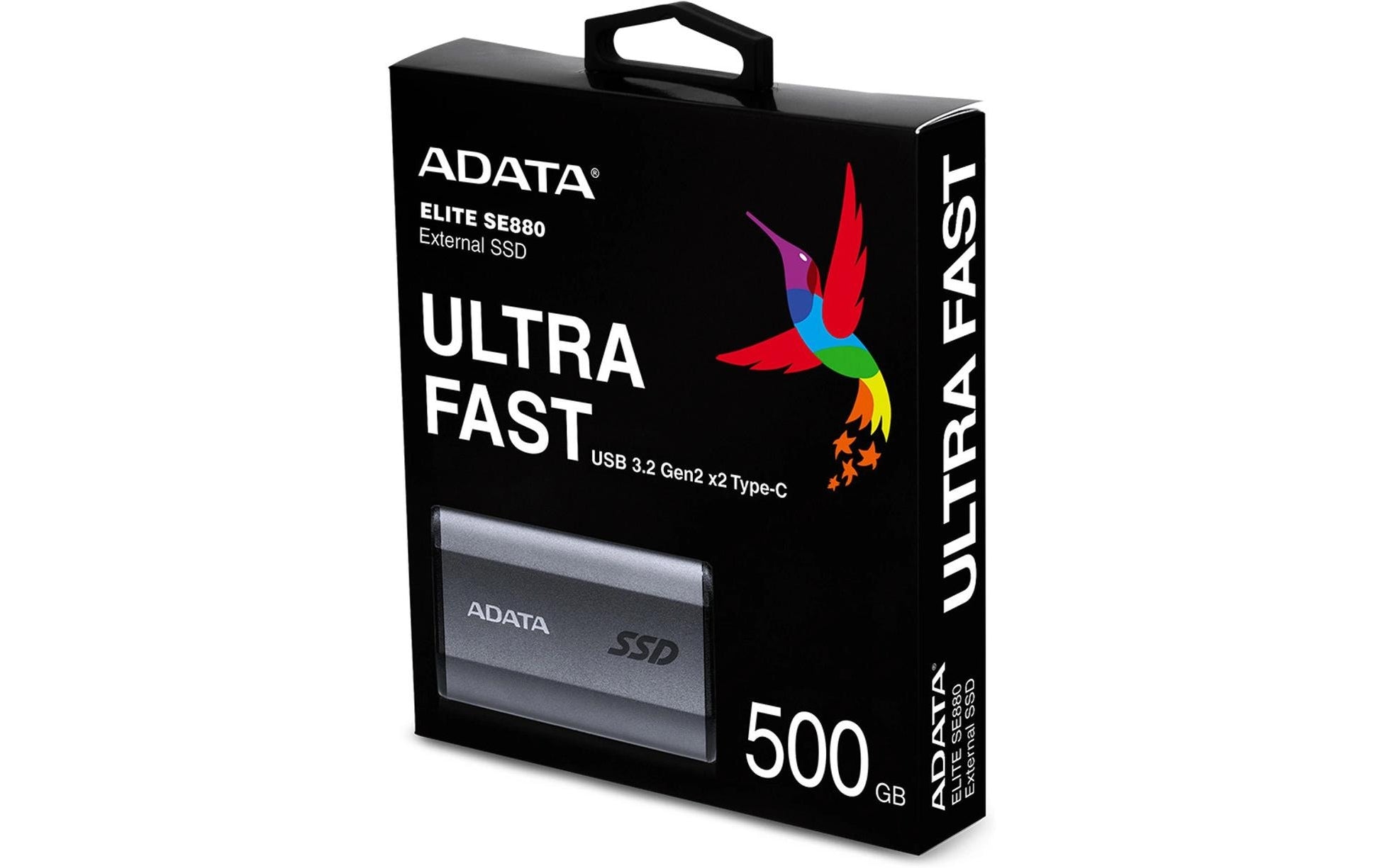 ADATA Flash SE880 Speichergerät – 500 GB, USB Typ-C (3.2 Gen 2x2), Lesen 2000 MB/s, Schreiben 2000 MB/s