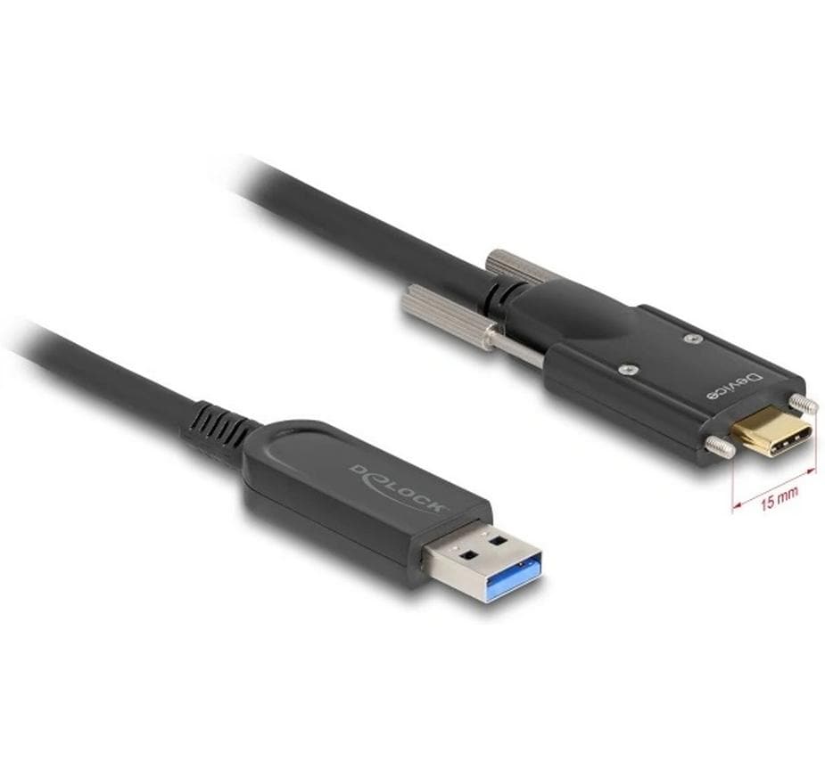 DeLOCK USB-Kabel, USB-A zu USB-C, 15 m, USB 3