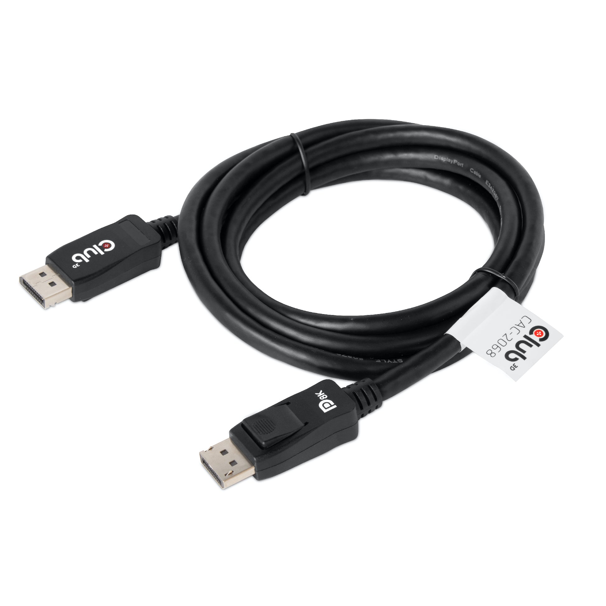 CLUB3D Club 3D DisplayPort Kabel DP 1.4 8K 60 Hz – 2 m – verriegelbar