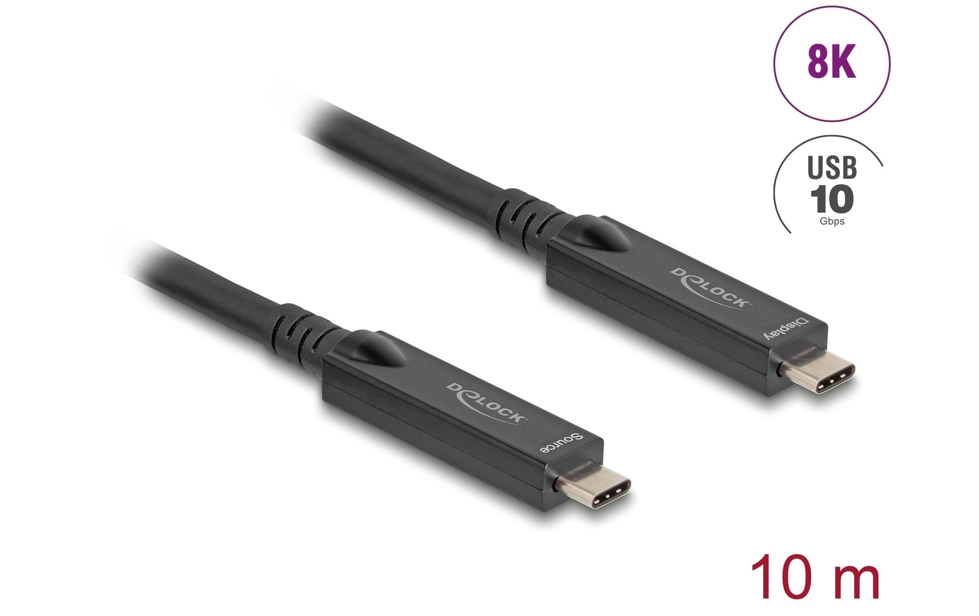 Delock – USB-Kabel, USB-C zu USB-C, 10 m, USB 3