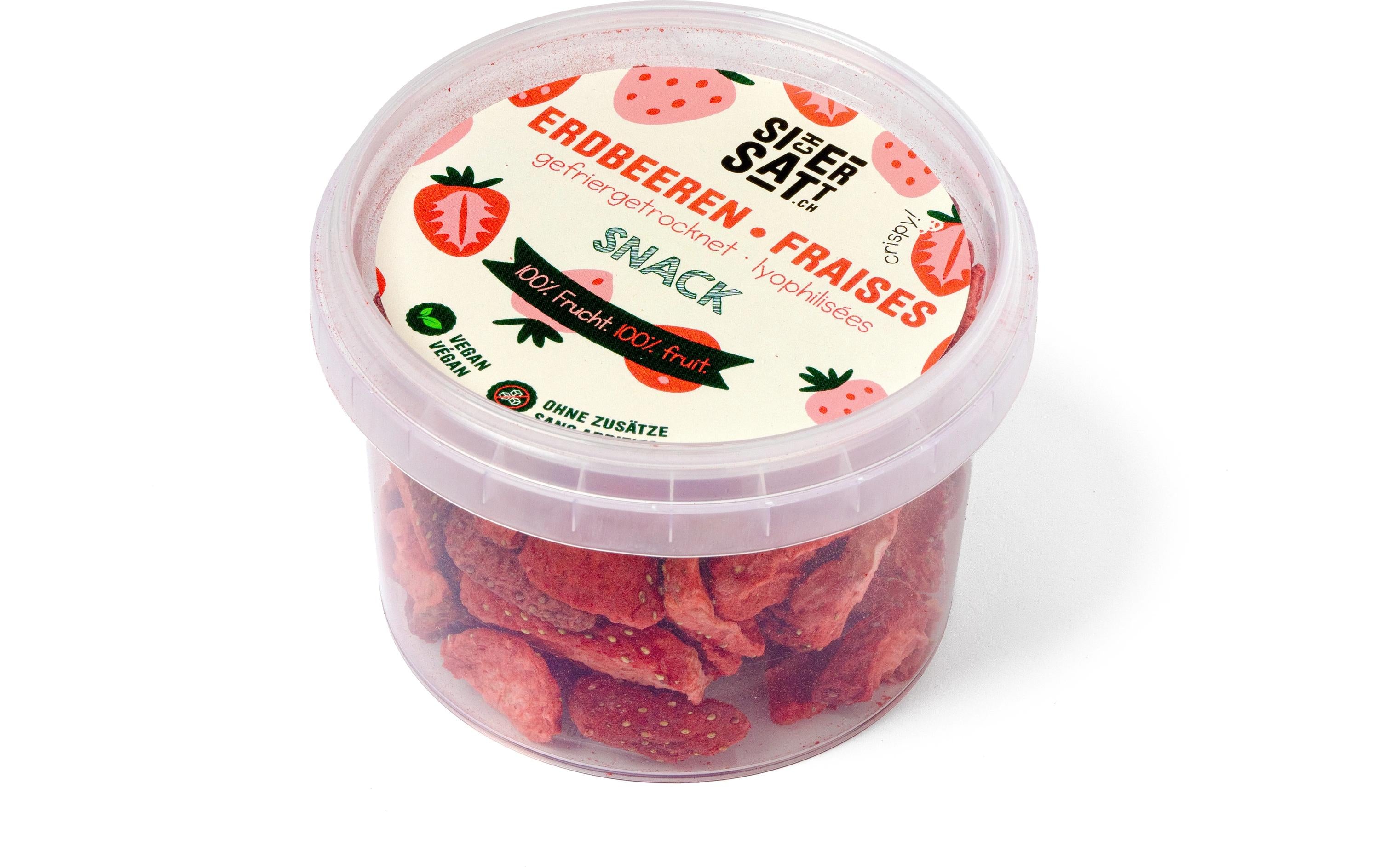 Sichersatt Gefriergetrocknete Erdbeeren – 30 g