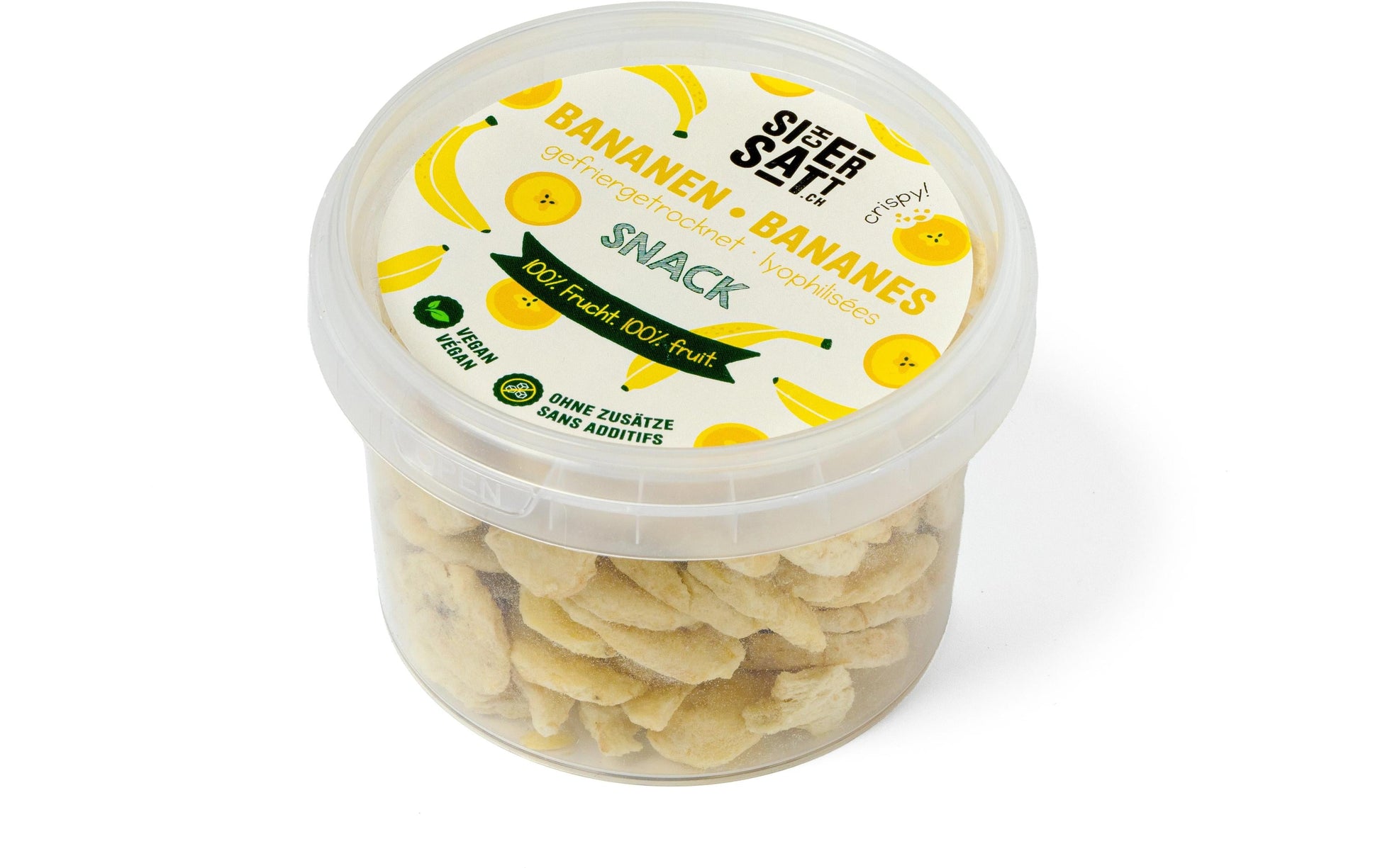 Sichersatt Bananen Snack – gefriergetrocknet – 45 g