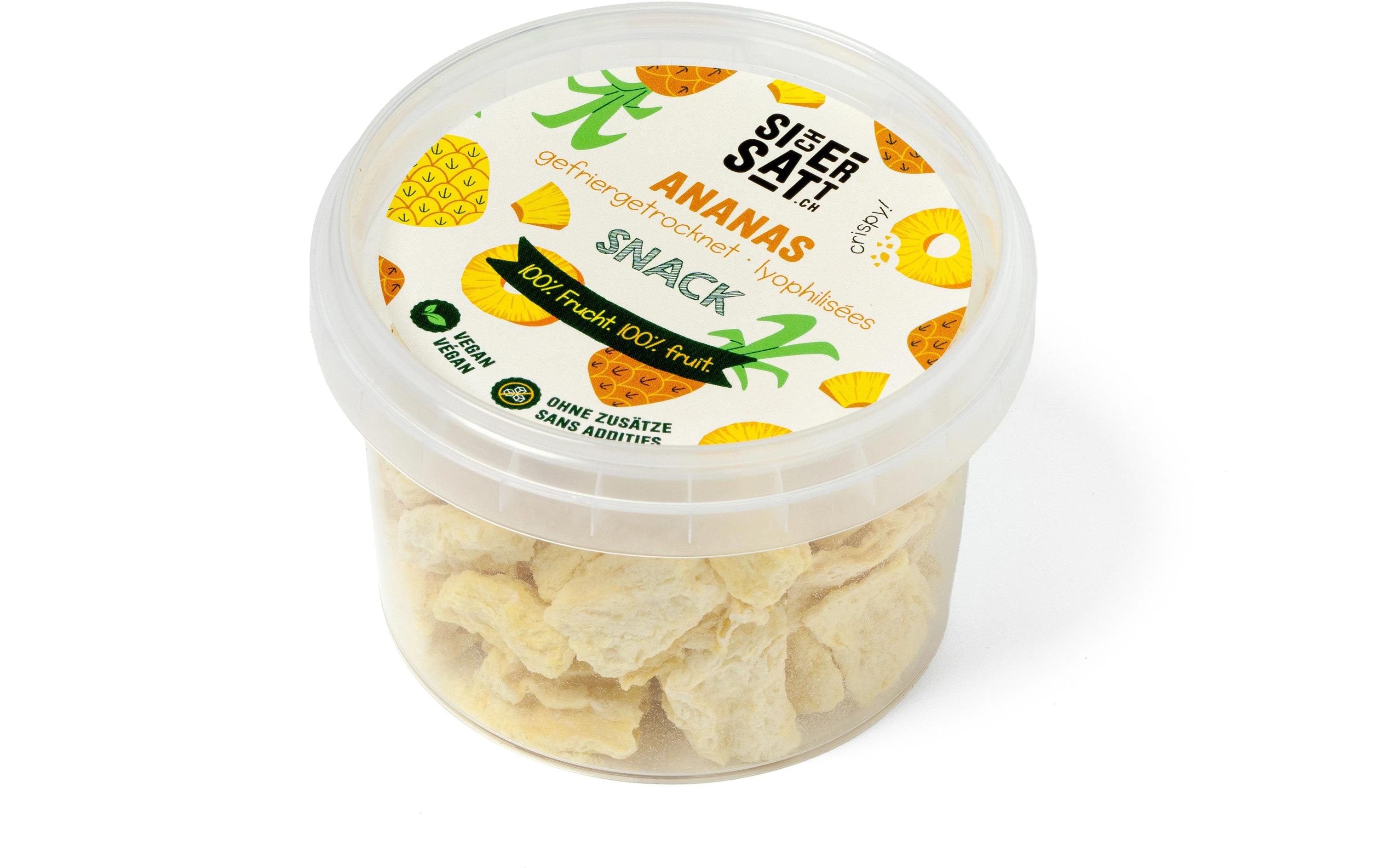 Sichersatt Ananas Snack – gefriergetrocknet – 40 g