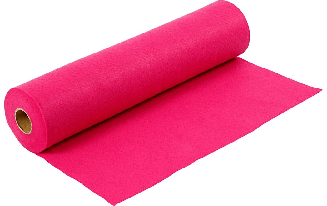 Creativ Company Bastelfilz, Rosa, 45 cm × 5 m, 1,5 mm, 1 Stk.