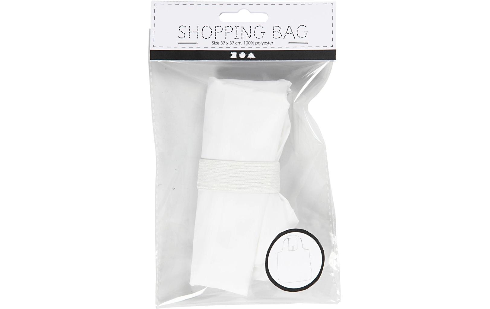 Creativ Company Stofftasche, Polyester, Weiss, 370×370 mm