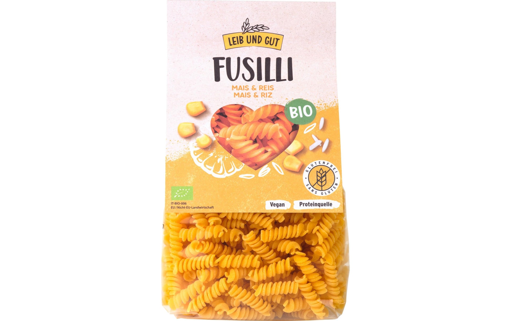 Leib und Gut Fusilli – Bio, glutenfrei – 340 g