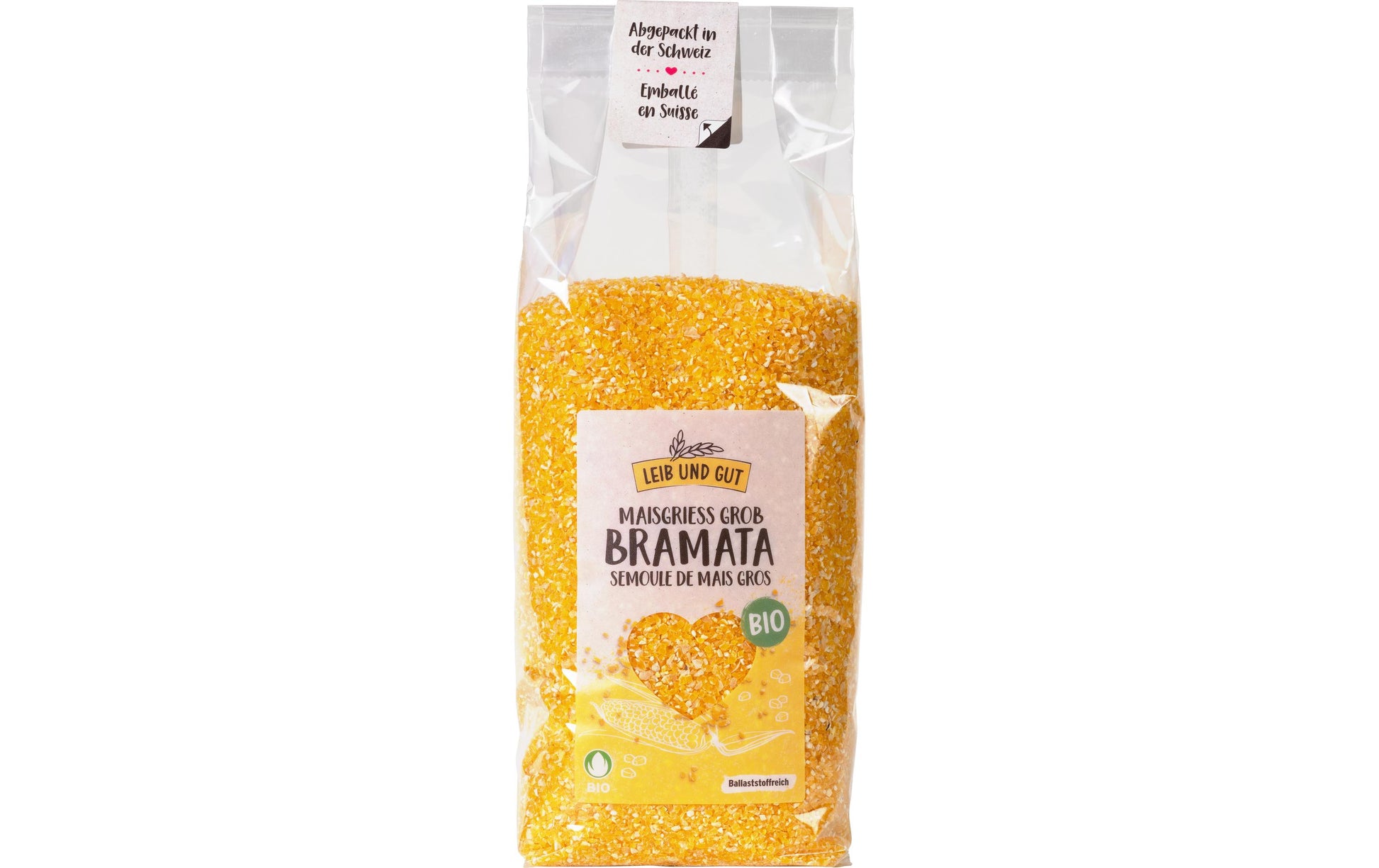 Leib und Gut Grobe Maisgriess Bramata – Bio – 500 g