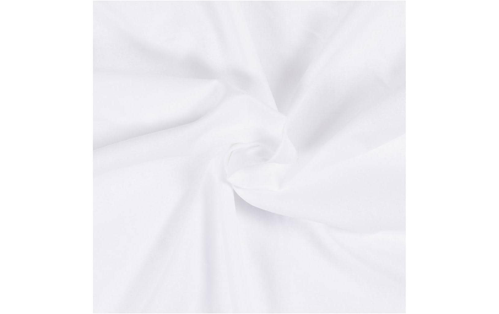 Creativ Company Dekostoff, Baumwolle, Weiss, 145 cm × 2 m, 1 Stk., STANDARD 100 by OEKO-TEX, 440801