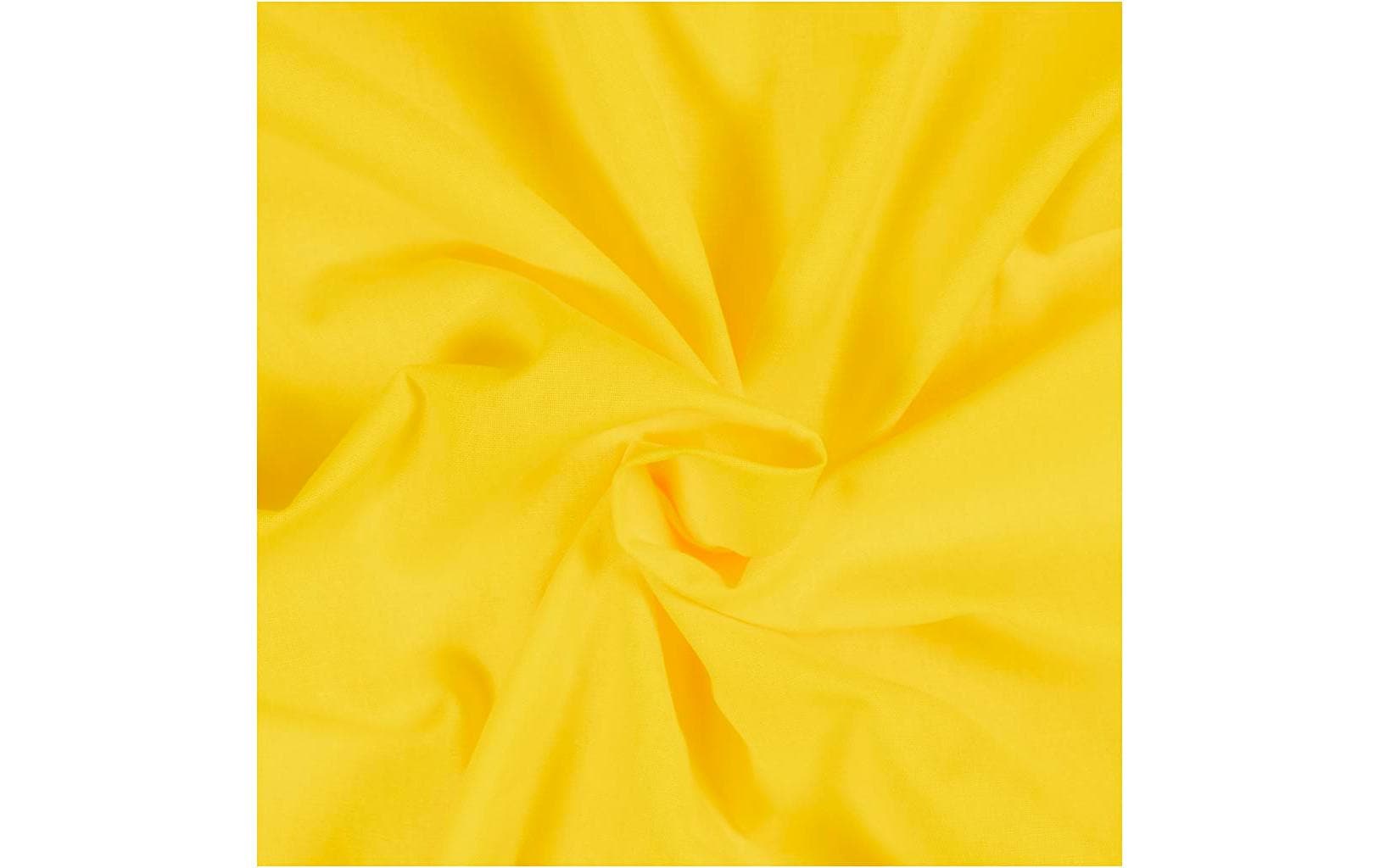 Creativ Company Dekostoff, Baumwolle, Gelb, 145 × 200 cm, 1 Stk., STANDARD 100 by OEKO-TEX, 440811