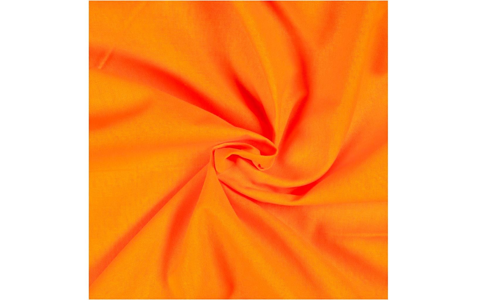 Creativ Company Dekostoff, Baumwolle, Orange, 145 cm × 2 m, 1 Stk., STANDARD 100 by OEKO-TEX, 440821