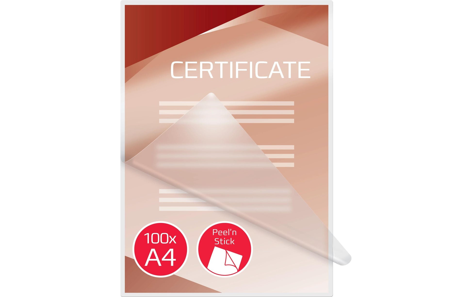 GBC Laminierfolien A4, glänzend – 125 µm, 216 × 303 mm, 100 Stk.