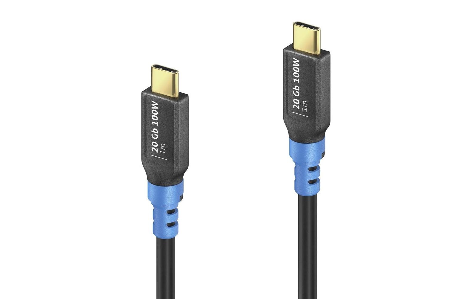 PureLink USB-Kabel, USB-C zu USB-C, 2 m, USB4, Lade-/Datenkabel, FlexInstall