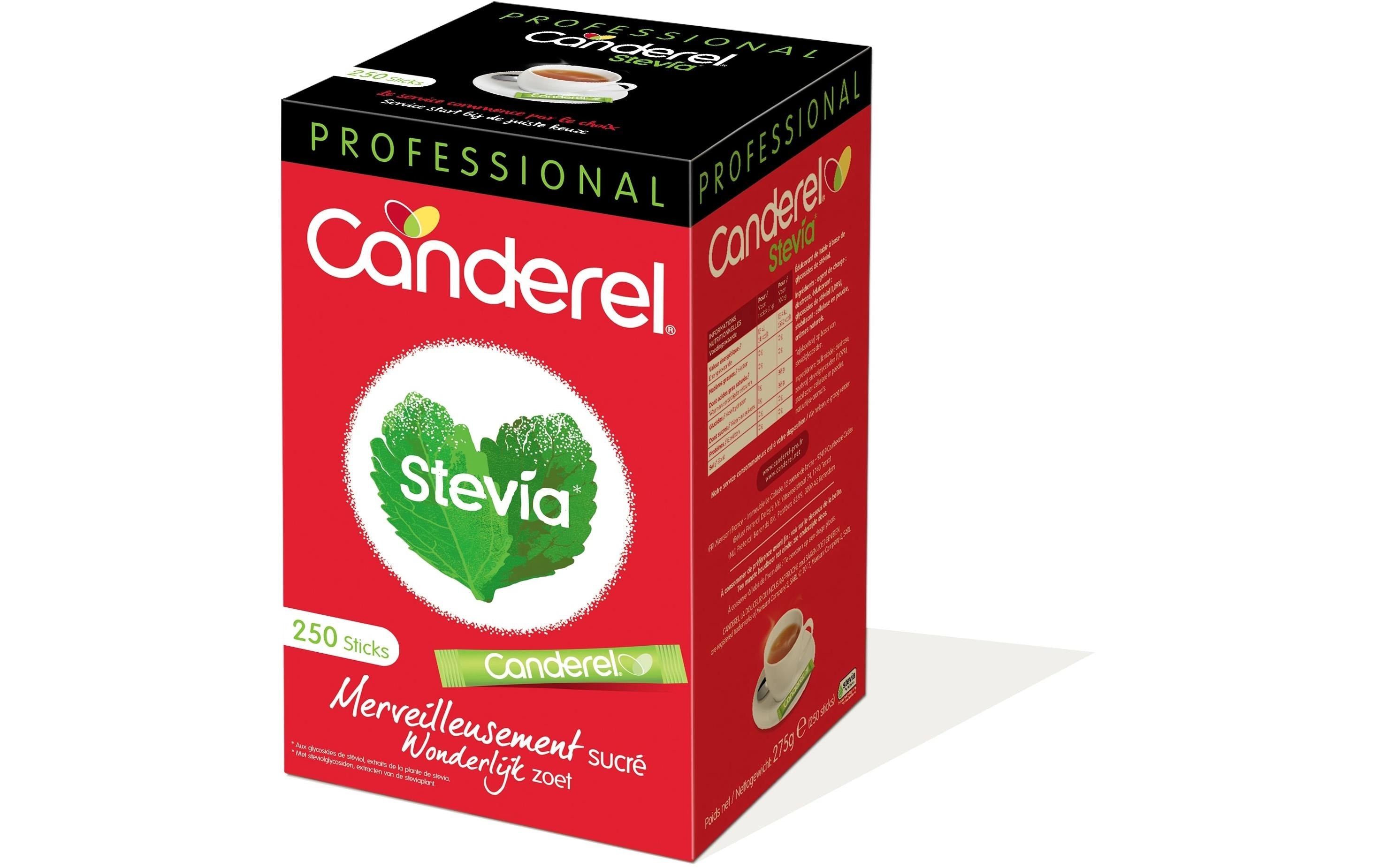 Canderel Stevia-Sachets, Spender – 250 Sachets