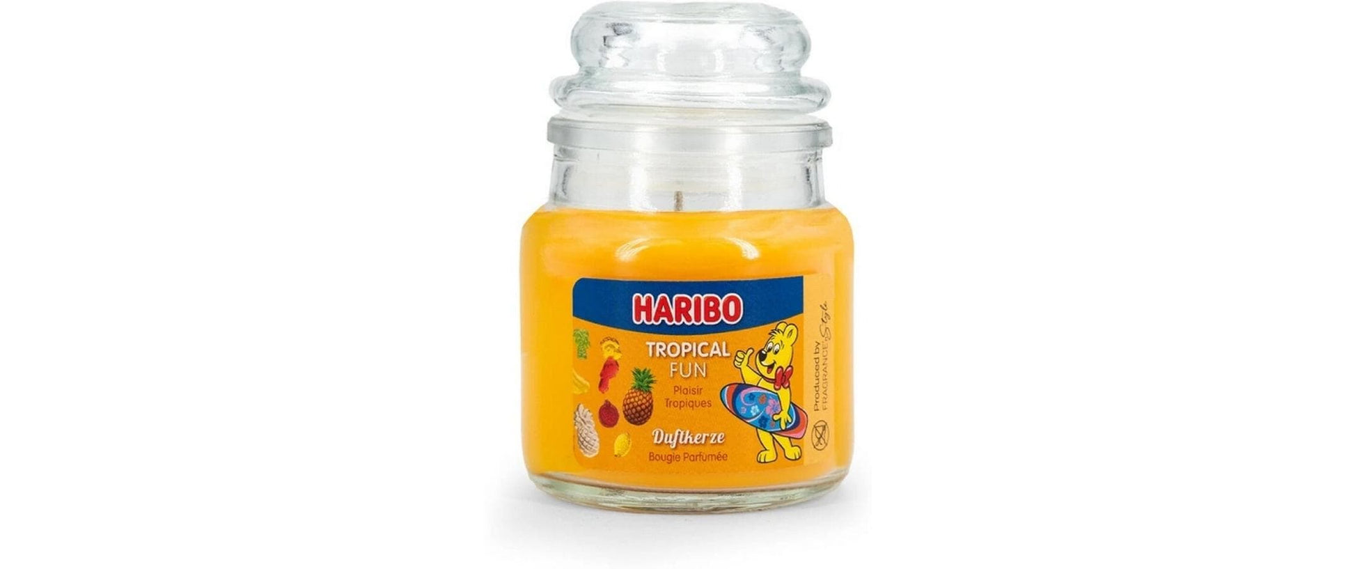 Balthasar Haribo Tropical Fun – Duftkerze, Votivkerze im Glas, 12–20 h