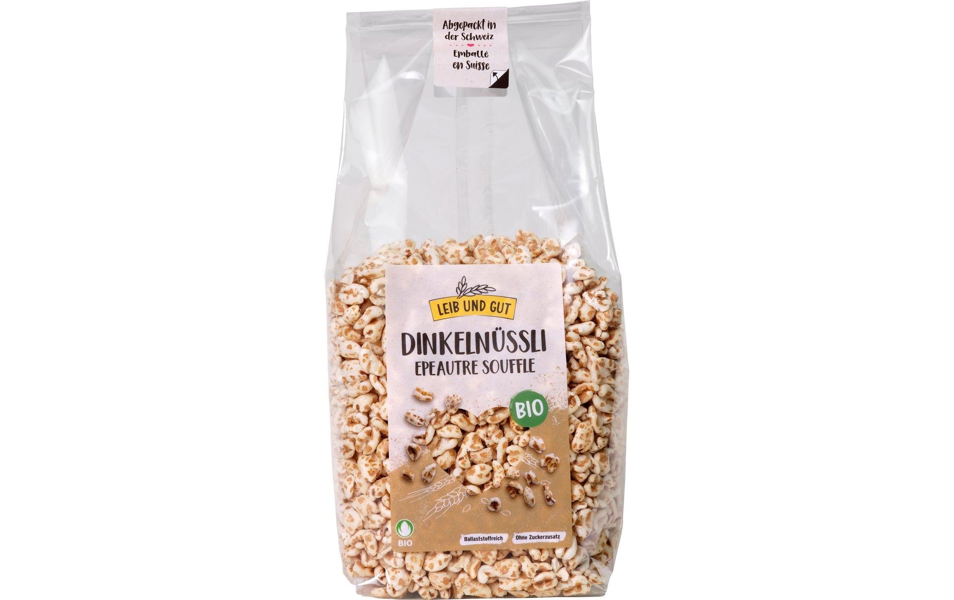 Leib und Gut Dinkel gepufft – Bio, vegan – 100 g