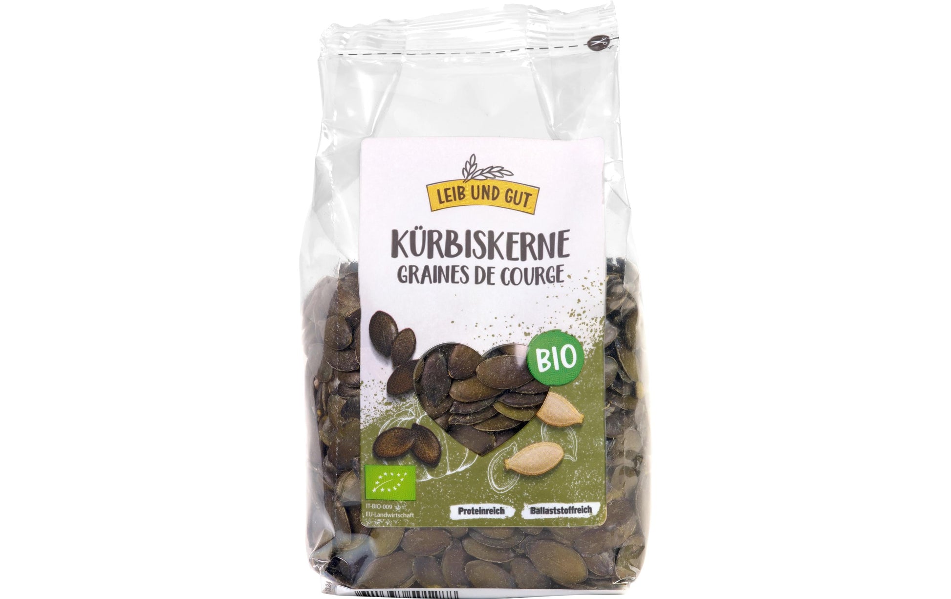 Leib und Gut Bio Kürbiskerne – 260 g