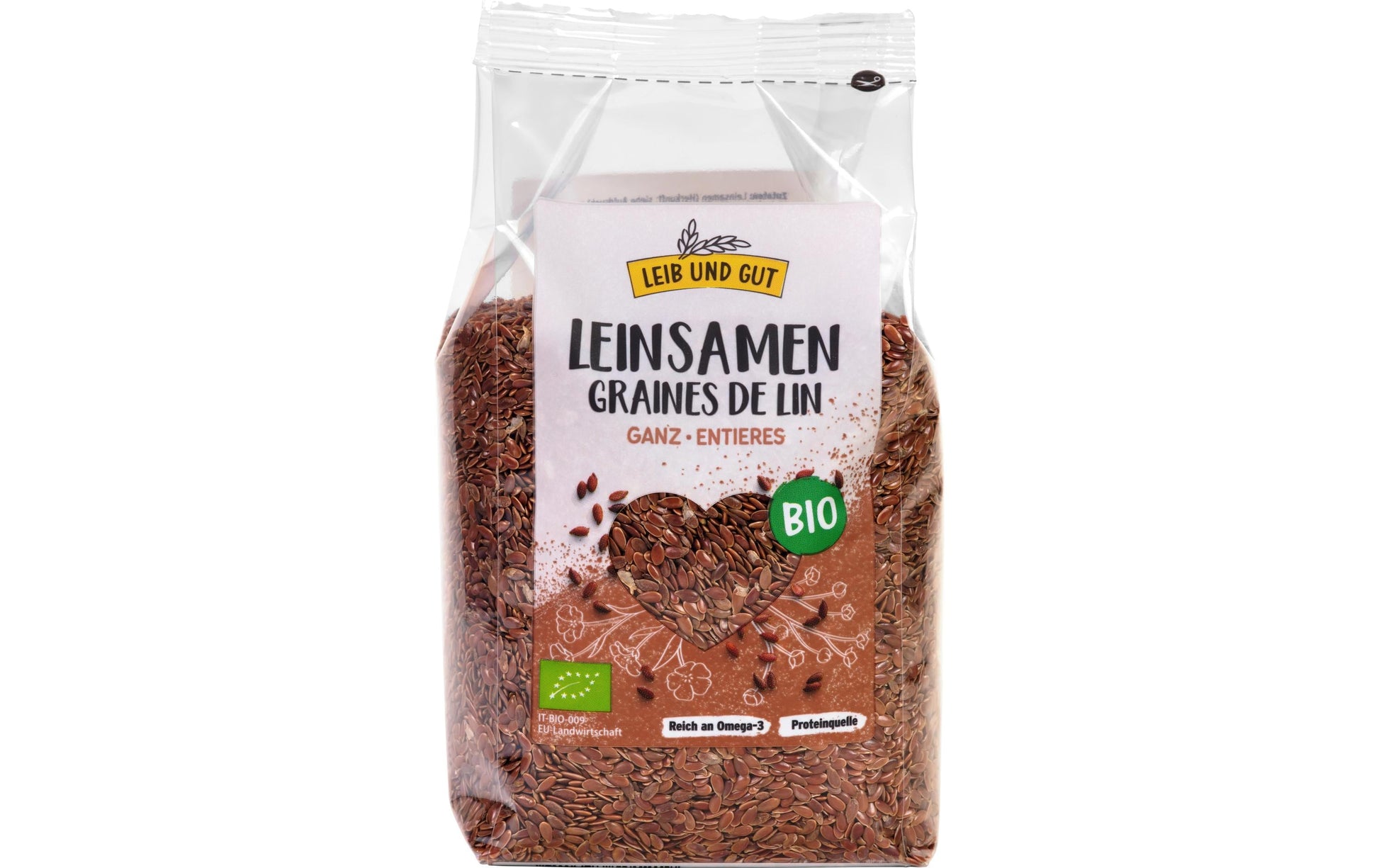 Leib und Gut Bio-Leinsamen – 400 g