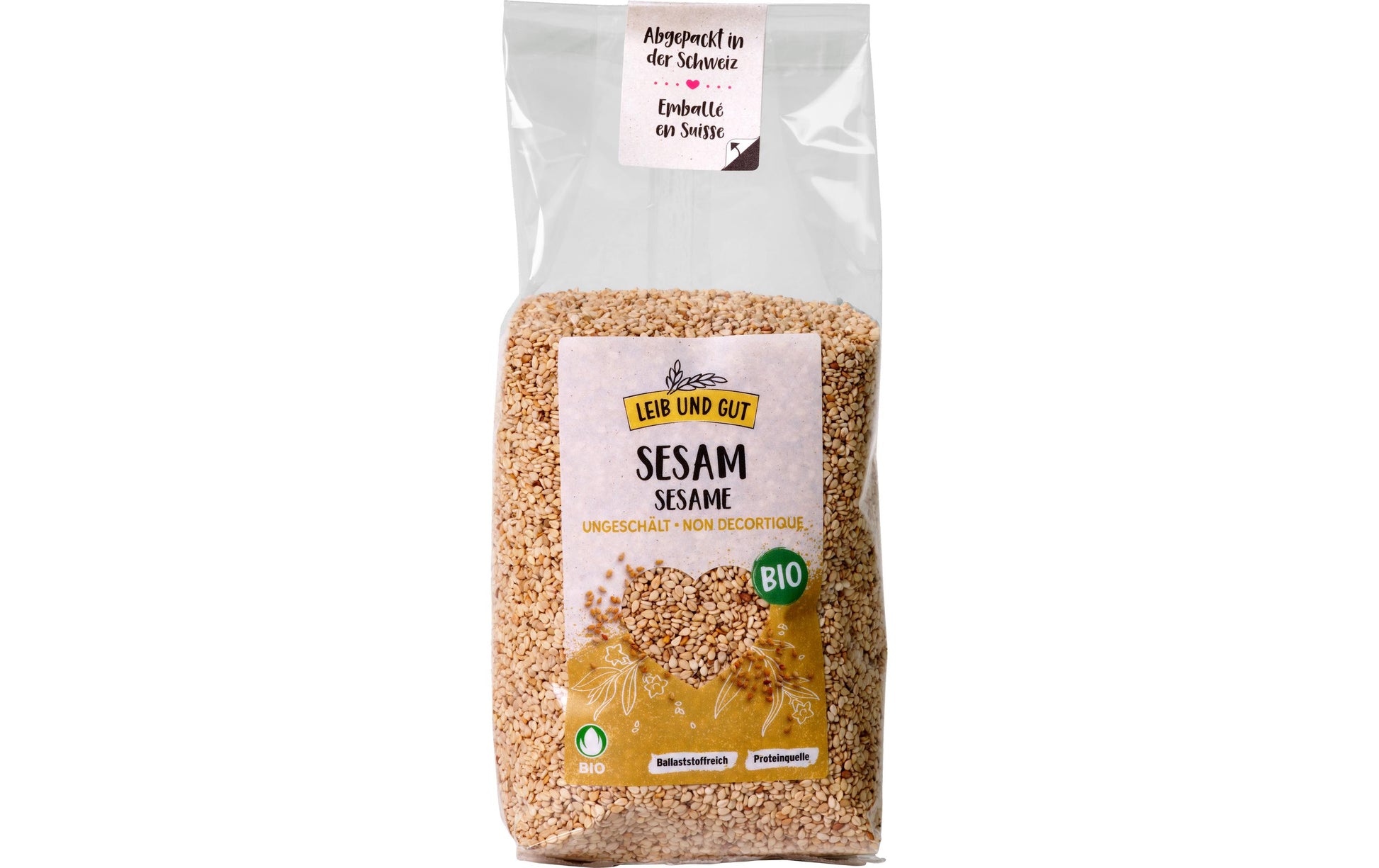 Leib und Gut Bio Ungeschälter Sesam Knospe – 350 g