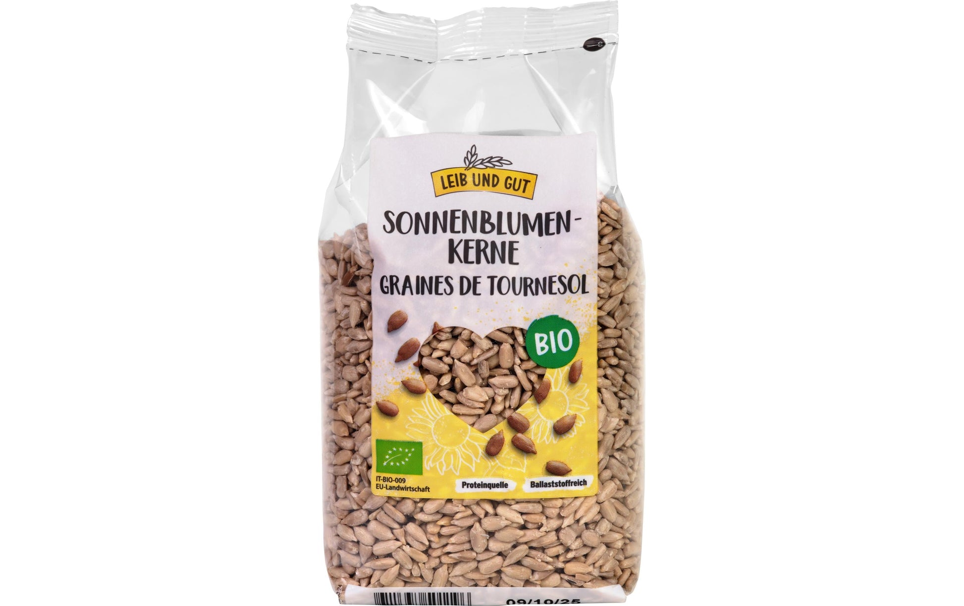 Leib und Gut Bio Sonnenblumenkerne – 350 g