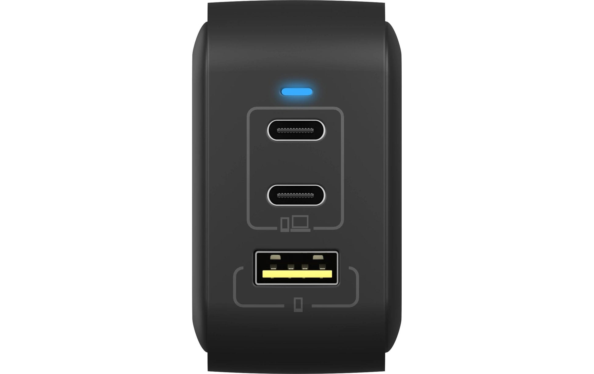 RaidSonic Icy Box IB-PS1030-PD USB-Desktop-Ladegerät – USB-C×2, USB-A×1 – PD, GaN – Schwarz