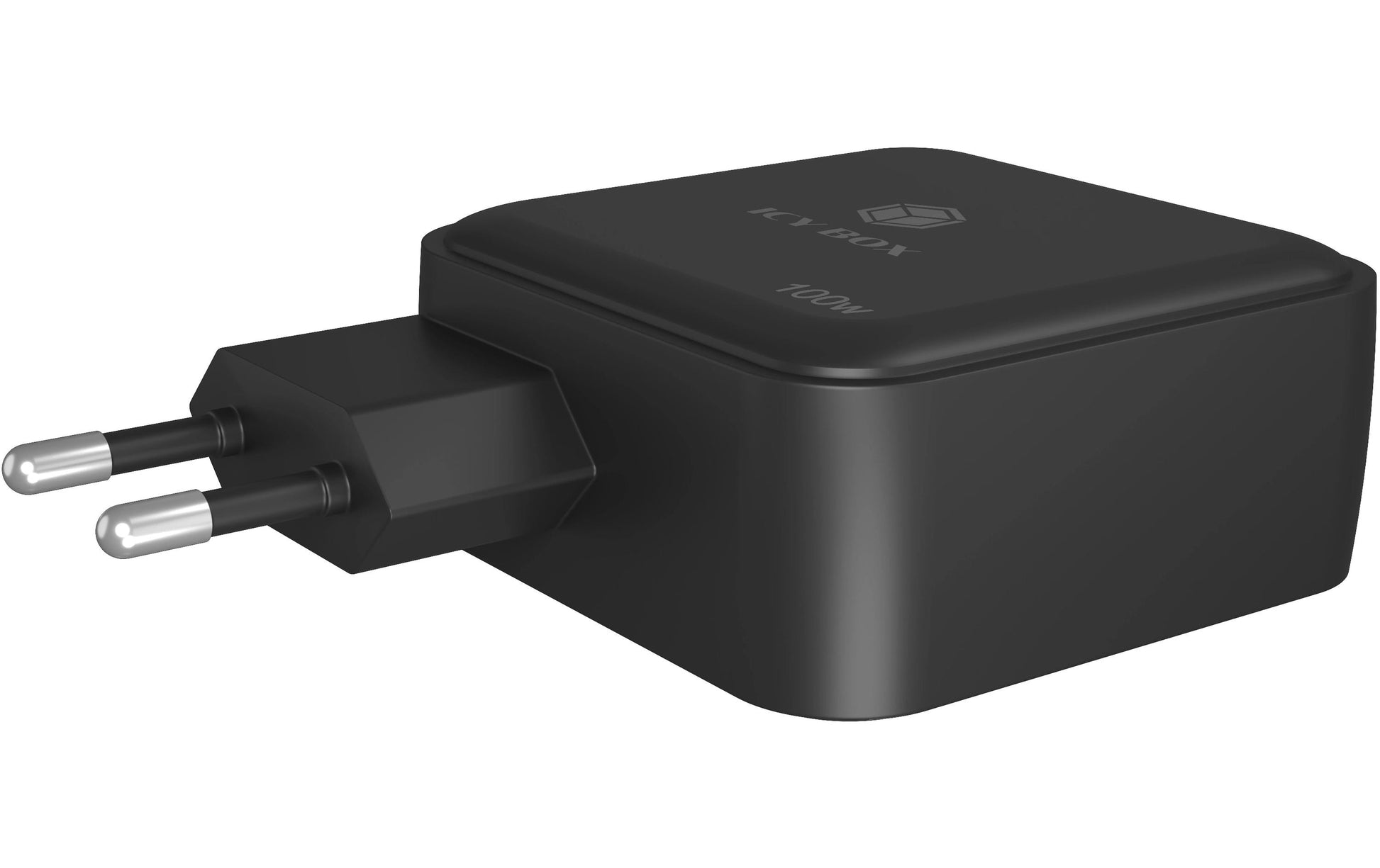 RaidSonic IB-PS1040-PD USB-Desktop-Ladegerät 100 W – USB-C×3, USB-A×1 – PD, GaN – Schwarz