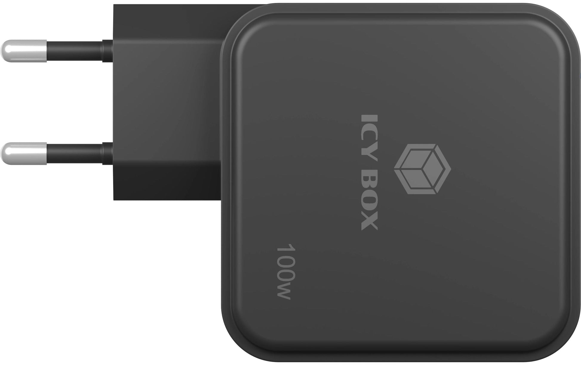 RaidSonic IB-PS1040-PD USB-Desktop-Ladegerät 100 W – USB-C×3, USB-A×1 – PD, GaN – Schwarz