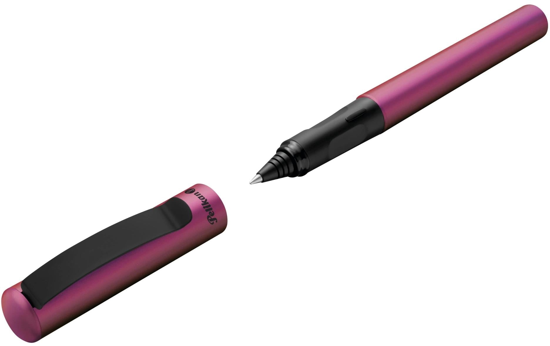Pelikan Pina Colada Holo – Tintenroller, 0,7 mm, Blau, radierbar, Metall, Pink