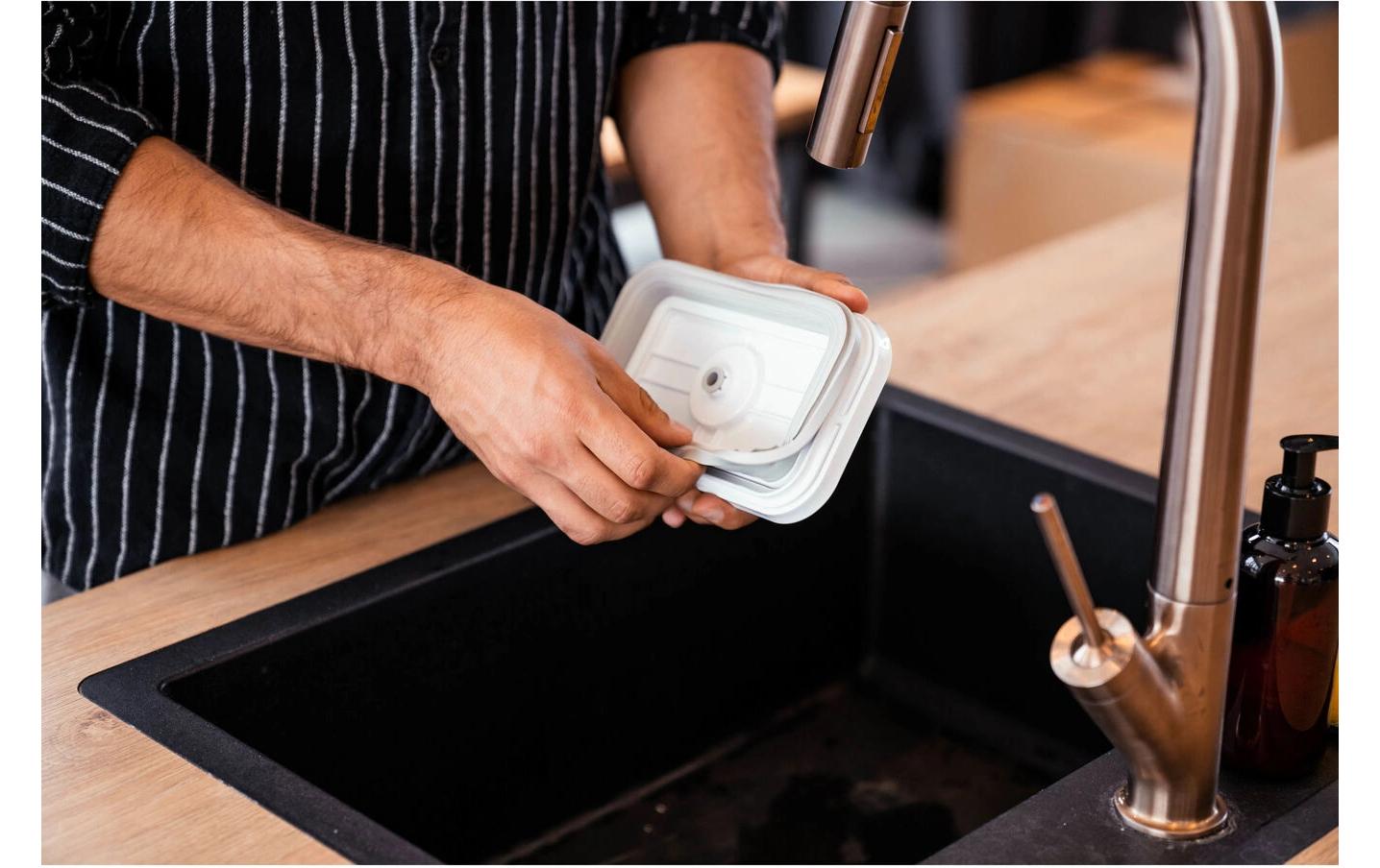 ZWILLING Vakuumbox (Kühlschrankbox) – 2 l, 18,1 × 24,1 × 9,7 cm – für Kühlschrank, Glas