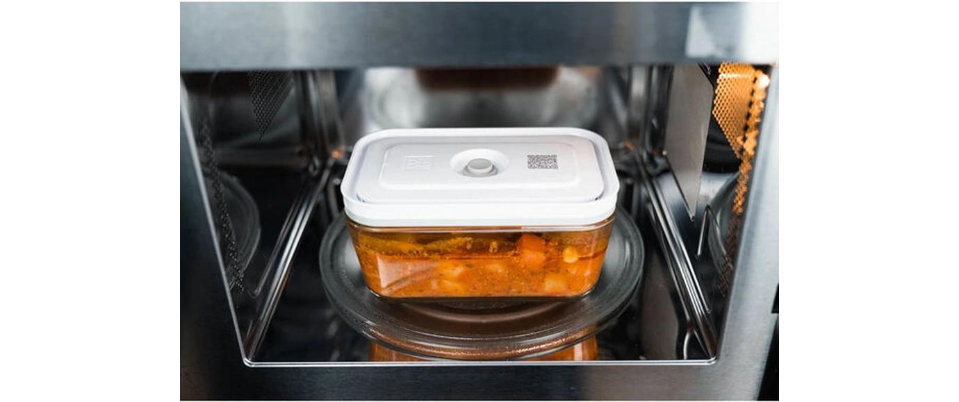 ZWILLING Vakuumbox (Kühlschrankbox) – 2 l, 18,1 × 24,1 × 9,7 cm – für Kühlschrank, Glas