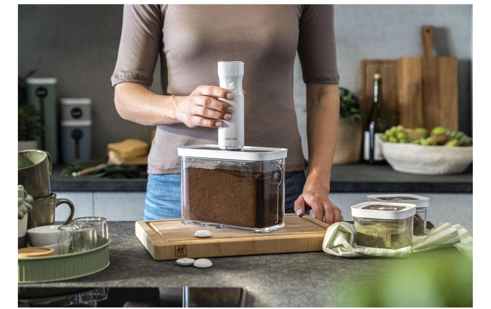 ZWILLING Behälter Fresh & Save CUBE Box Set M – 5,4 l – für Vakuumierer, 5 Stk.