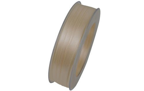 Goldina Satinband, Doppelsatin, Beige, 10 mm × 25 m, 1 Stk.