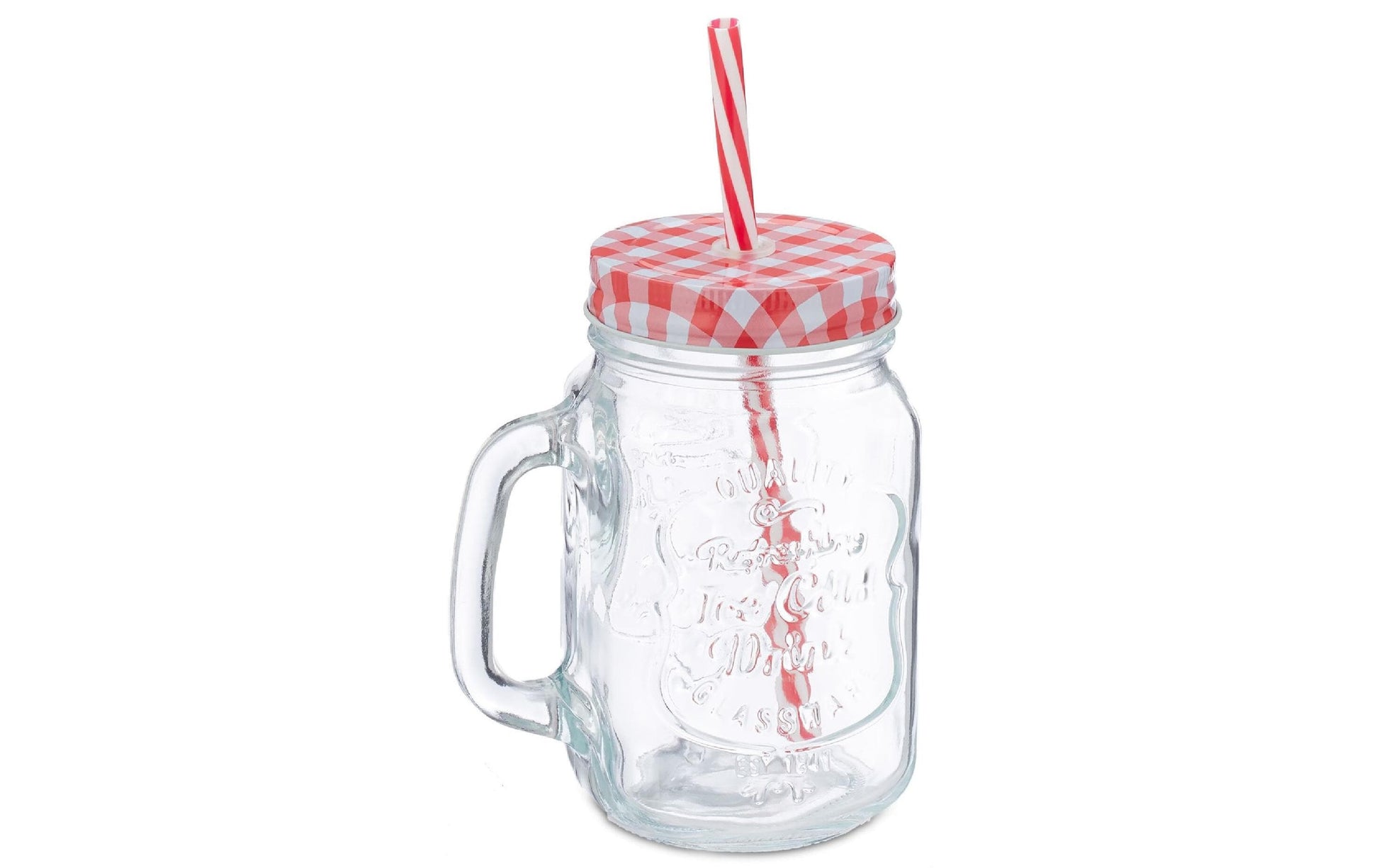 Relaxdays Trinkglas Summer – 16er Set, 500 ml, Glas, Mehrfarbig