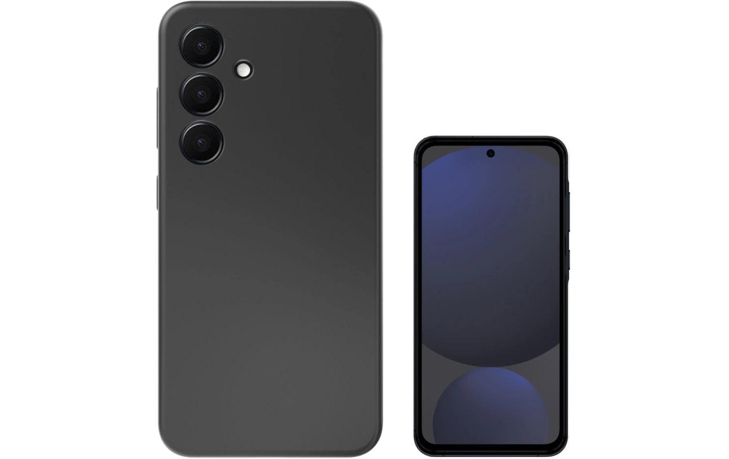 4smarts Backcover – für Samsung Galaxy A36 5G, Silikon, Schwarz