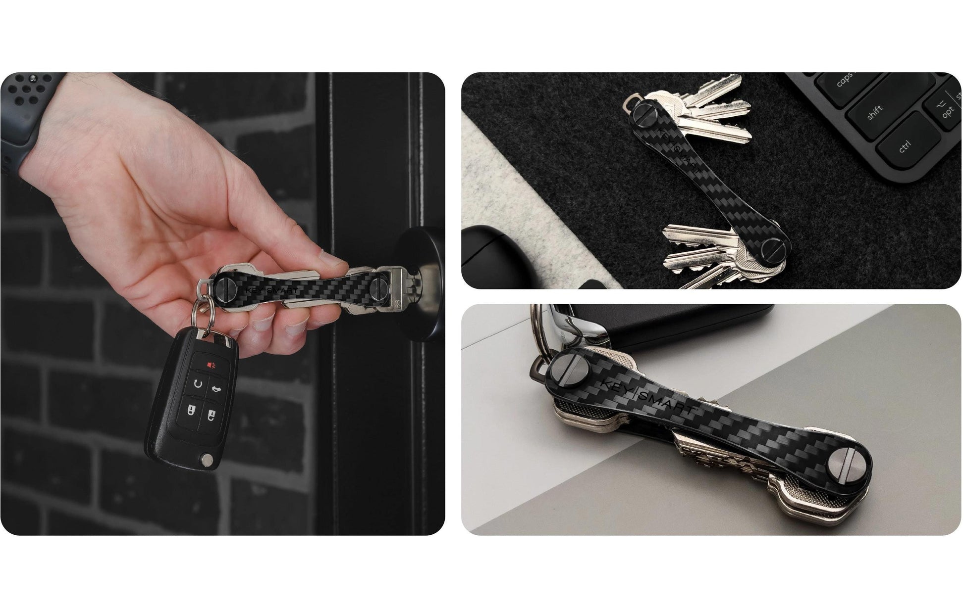 KeySmart Schlüssel-Organizer 3K – Schwarz