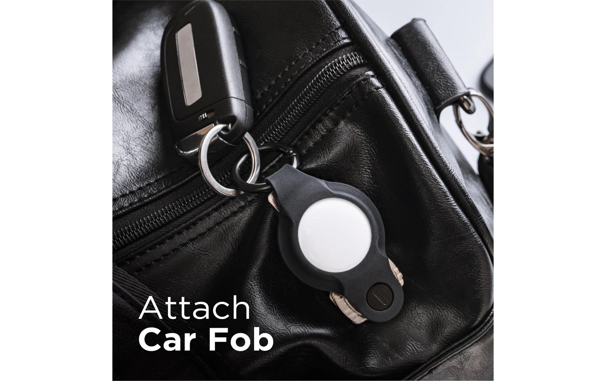 KeySmart AirTag-Schlüsselanhänger Air Flex für Apple AirTag – Schwarz