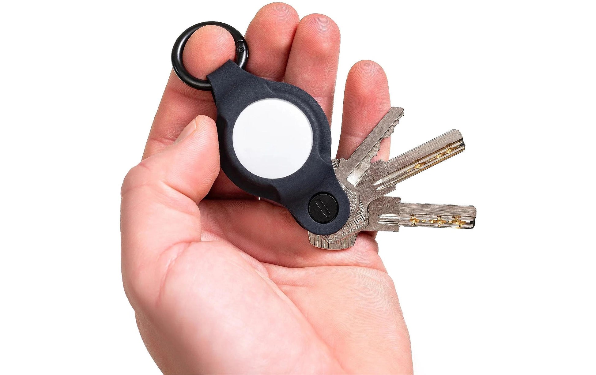 KeySmart AirTag-Schlüsselanhänger Air Flex für Apple AirTag – Schwarz