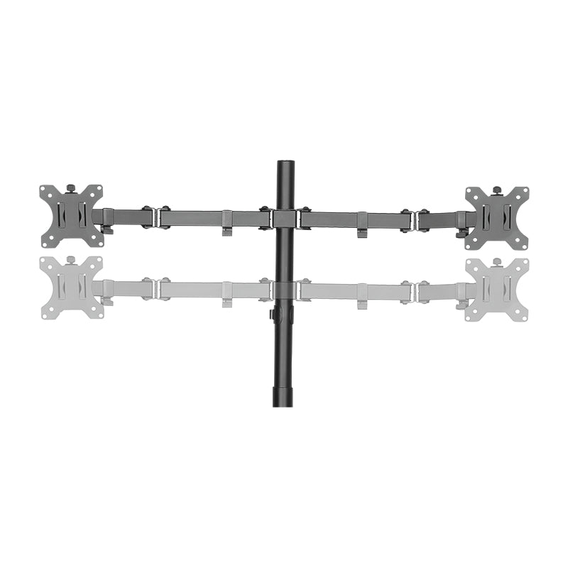 LogiLink BP0046 – Monitorarm Tischhalterung – 4 Monitore – 13–32" – VESA 75×75/100×100 mm